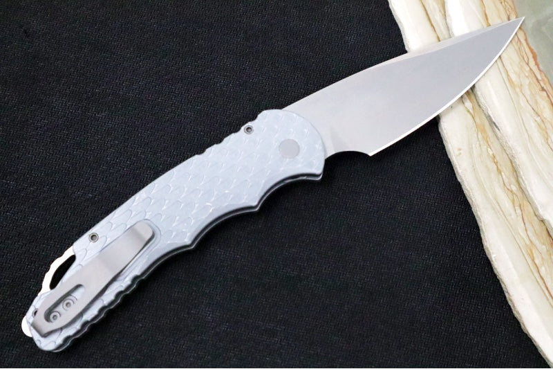 Pro Tech Tactical Response 4 Auto - Grey Battleworn Feather Textured Handle / CPM-Magnacut Steel / Stonewash Finish T4105-FBWGrey