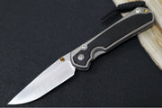 Chris Reeve Knives Small Sebenza 31 Polished - Drop Point Blade in CPM-Magnacut / Bog Oak Inlay (A7) S31-1620 - Northwest Knives