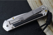 Chris Reeve Knives Small Sebenza 31 Polished - Drop Point Blade in CPM-Magnacut / Bog Oak Inlay (A6) S31-1620 - Northwest Knives