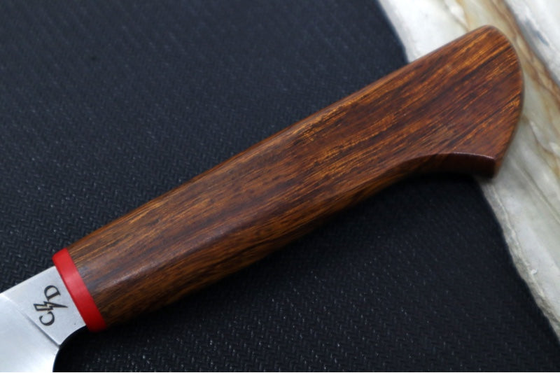 Corey Dunlap Custom Knives - Inazuma 3.5" Paring Knife - Western Style Ironwood Handle ZC00062920