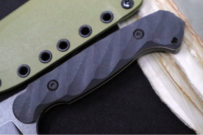 Toor Knives Valor - Black Oxide Finished Blade / CPM-CruWear Steel / Bomber Black G-10 Handle / OD Green Kydex Sheath 850049642729