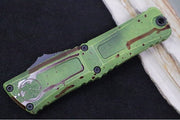 Microtech Combat Troodon OTF Gen III Outbreak - Darkwash Finish / Tanto Blade / Outbreak Cerakoted Aluminum Handle - 1144-1OBDS - Northwest Knives
