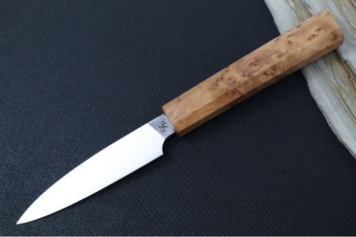 Corey Dunlap Custom Knives - Inazuma 3.5" Paring Knife - Octagon Styled Thuya Handle ZC00062880 - Northwest Knives