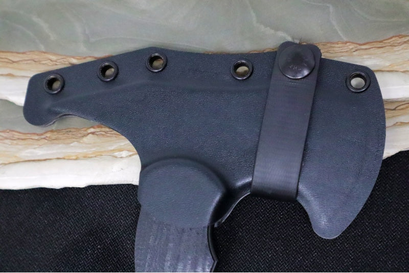 Toor Knives Tomahawk - Socom Black KG Gunkote Finished Blade / D2 Steel / Black G-10 Handle / Kydex Sheath 850049642552