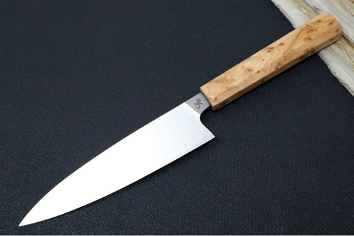 Corey Dunlap Custom Knives - Inazuma 6" Petty Knife - Octagonal Thuya Wood Handle ZC00062881 - Northwest Knives