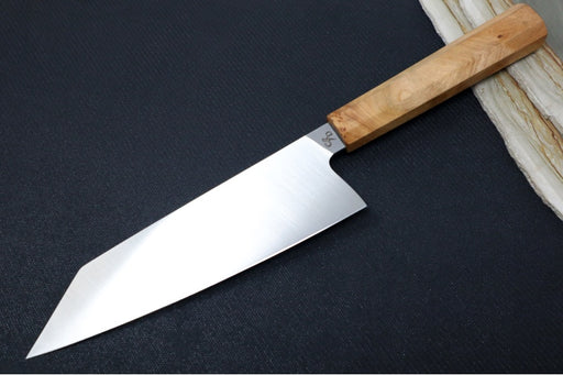 Corey Dunlap Custom Knives - Inazuma 7.25" Bunka Knife - Octagonal WA Thuya Handle ZC00062883 - Northwest Knives
