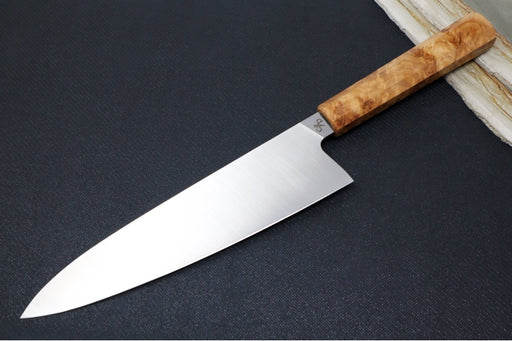 Corey Dunlap Custom Knives - 8.5" Chef's Knife - Octagon Styled Thuya Handle ZC00062887 - Northwest Knives