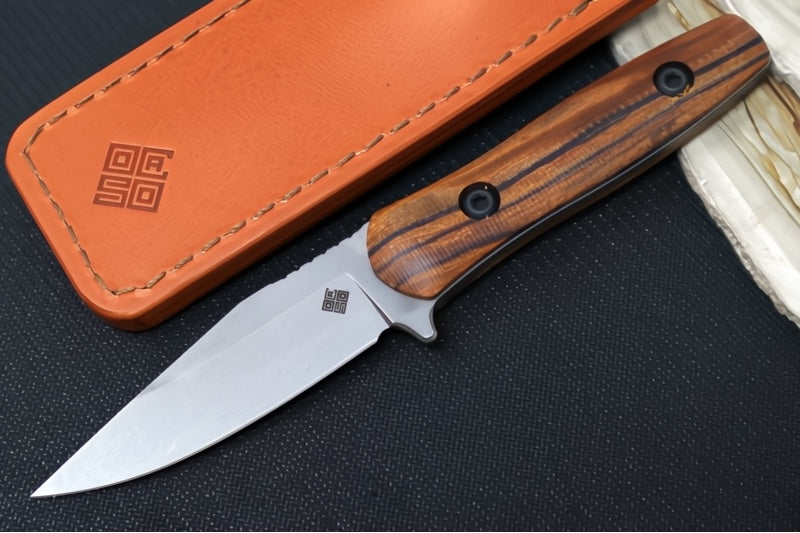 Ocaso Knives Serva - CPM-Magnacut Steel / Stonewashed Finish / Ironwood Handle Scales 70TBR