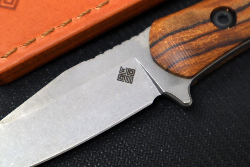 Ocaso Knives Serva - CPM-Magnacut Steel / Stonewashed Finish / Ironwood Handle Scales 70TBR