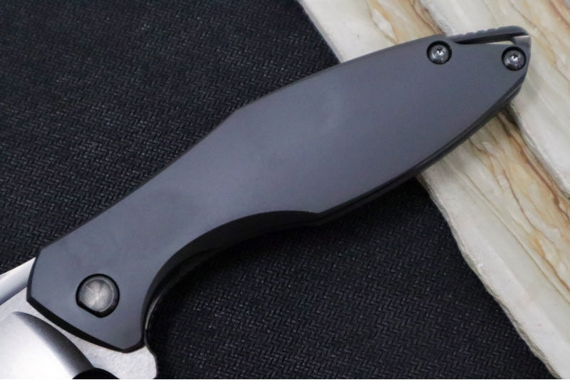 Koenig Arius - DLC Brightwashed Blade with Polished Flats / Smooth DLC Finished Handle / DLC Hardware & Clip & Spacer - Northwest Knives