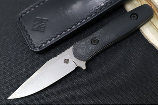 Ocaso Knives Serva - CPM-Magnacut Steel / Stonewashed Finish / Black G-10 Handle Scales #70TBL - Northwest Knives