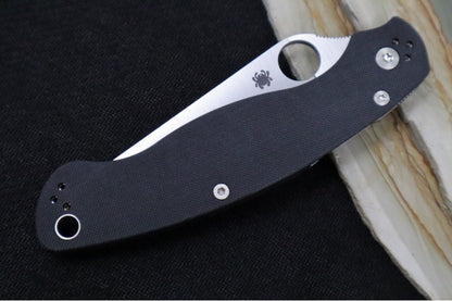 Spyderco Military 2 - CPM-S30V Steel / Satin Blade with Full Serrates / Black G-10 Handle C36GS2