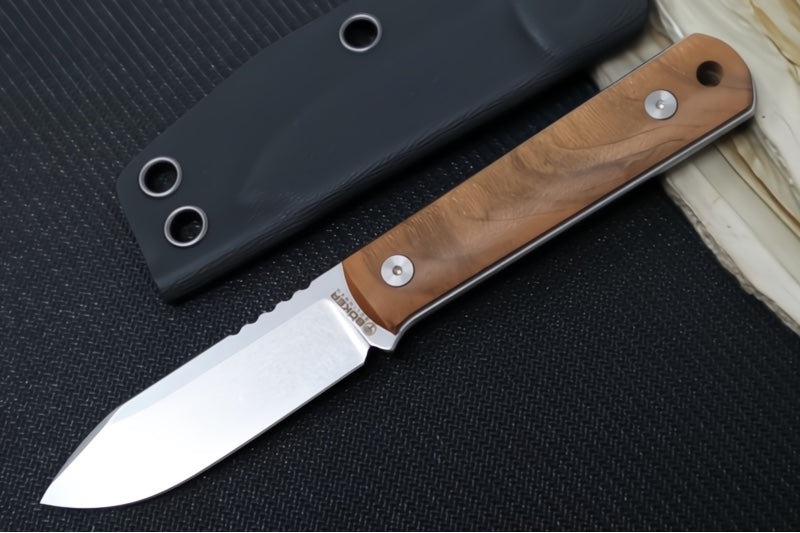 Boker BFF Packlite BFF - Removable Walnut Wood Handle / CPM-Magnacut Steel / Drop Point Blade / Black Kydex Sheath 120748