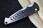 Piranha Knives "Pocket" - Polished 154CM Blade / Black Aluminum Handle - Northwest Knives