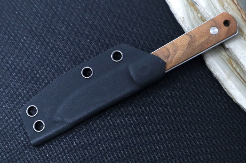 Boker BFF Packlite BFF - Removable Walnut Wood Handle / CPM-Magnacut Steel / Drop Point Blade / Black Kydex Sheath 120748