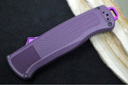Benchmade 5370GY-06 Shootout OTF - Smoke Grey PVD Coated Blade / CPM-Cruwear Steel / Tanto Style / Dark Purple Grivory Handle - Northwest Knives