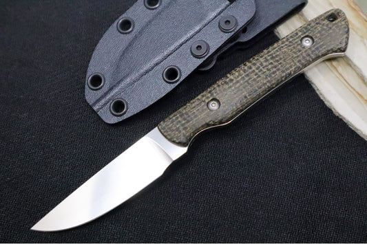 White River Knives Small Game - Black Burlap Micarta Handle / CPM-S35VN Blade WRSG-BBL