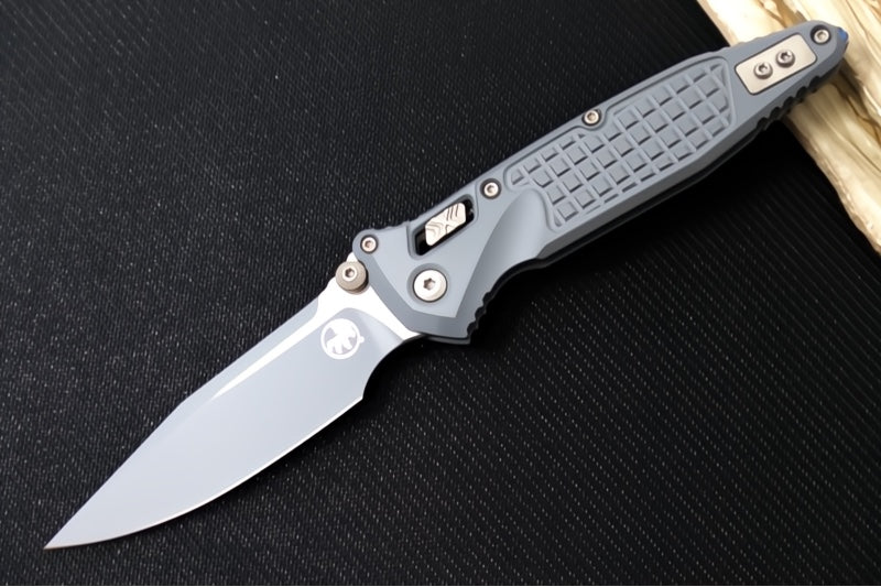 Microtech Socom RAM-LOCK Manual Folder - Storm Cerakoted Finished Blade / Storm Cerakoted Frag Anodized Aluminum w/ Trim-Grip Handle 160RL-1FRCSM-Z13