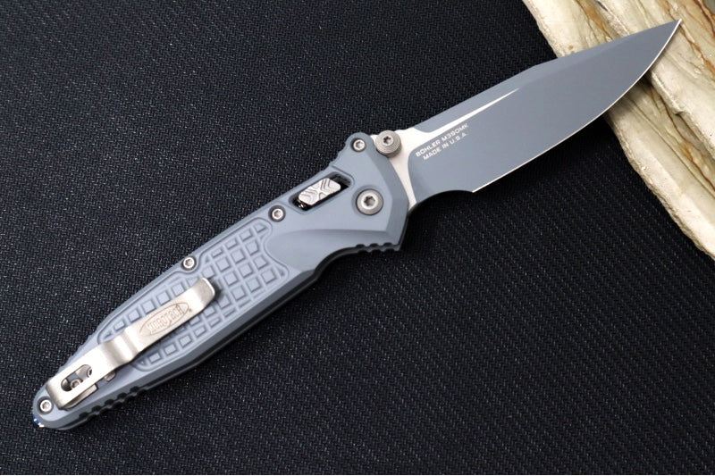 Microtech Socom RAM-LOCK Manual Folder - Storm Cerakoted Finished Blade / Storm Cerakoted Frag Anodized Aluminum w/ Trim-Grip Handle 160RL-1FRCSM-Z13