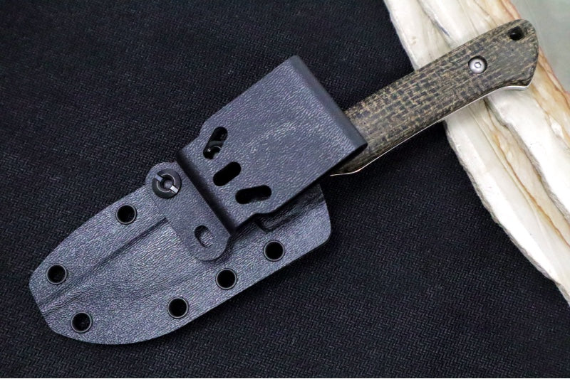 White River Knives Small Game - Black Burlap Micarta Handle / CPM-S35VN Blade WRSG-BBL