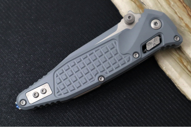 Microtech Socom RAM-LOCK Manual Folder - Storm Cerakoted Finished Blade / Storm Cerakoted Frag Anodized Aluminum w/ Trim-Grip Handle 160RL-1FRCSM-Z13