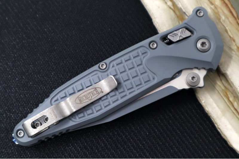 Microtech Socom RAM-LOCK Manual Folder - Storm Cerakoted Finished Blade / Storm Cerakoted Frag Anodized Aluminum w/ Trim-Grip Handle 160RL-1FRCSM-Z13