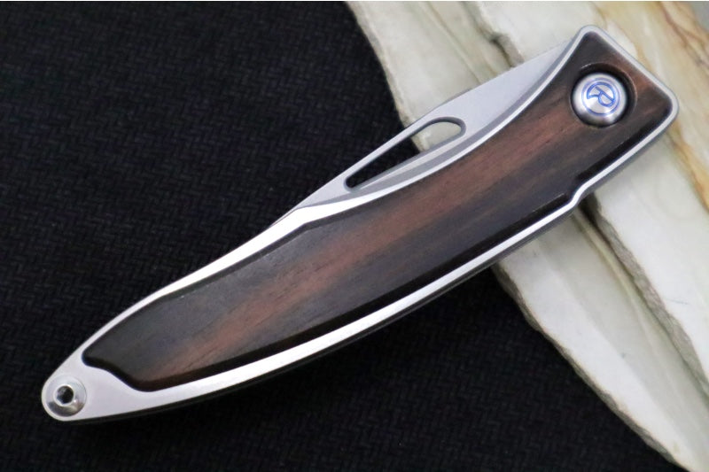 Chris Reeve Knives Mnandi Gentleman's Knife - Macassar Wood Inlay / CPM-Magnacut Steel (A1)