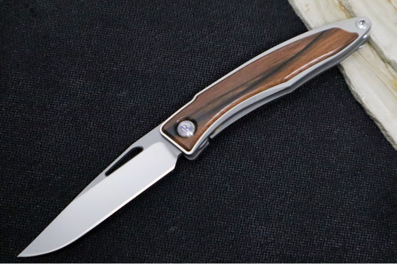 Chris Reeve Knives Mnandi Gentleman's Knife - Macassar Wood Inlay / CPM-Magnacut Steel (A2)