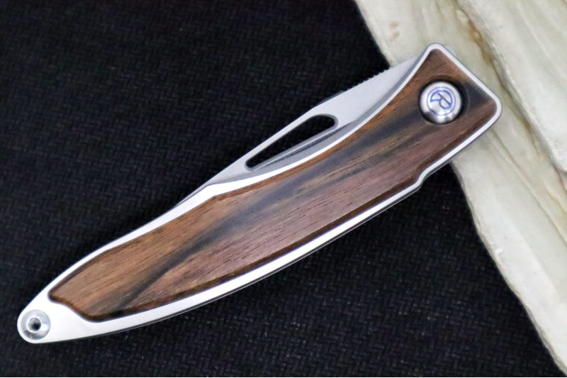 Chris Reeve Knives Mnandi Gentleman's Knife - Macassar Wood Inlay / CPM-Magnacut Steel (A2)