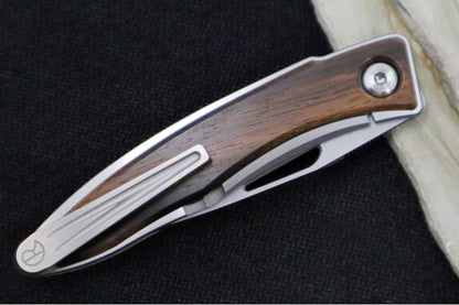 Chris Reeve Knives Mnandi Gentleman's Knife - Macassar Wood Inlay / CPM-Magnacut Steel (A2)