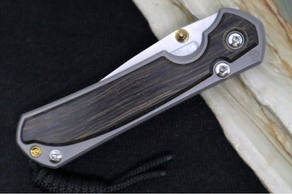 Chris Reeve Knives Small Sebenza 31 - Drop Point Blade in CPM-Magnacut / Bog Oak Inlay (A1)