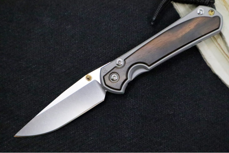 Chris Reeve Knives Small Sebenza 31 - Drop Point / Macassar Ebony Inlay (A1)