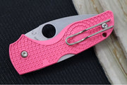 Spyderco Lil Native Lockback Lightweight - Pink FRN / BD1N Steel / Leaf Blade C230PPN - Northwest Knives