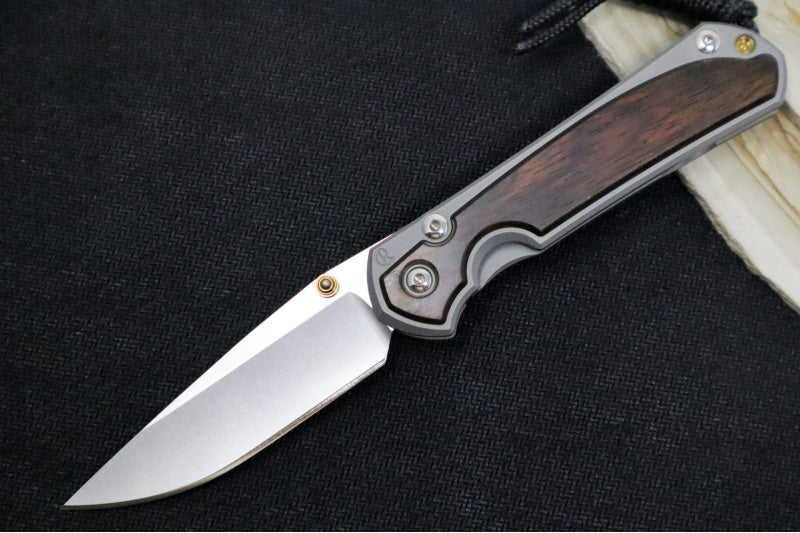 Chris Reeve Knives Small Sebenza 31 - Drop Point / Macassar Ebony Inlay (A2)