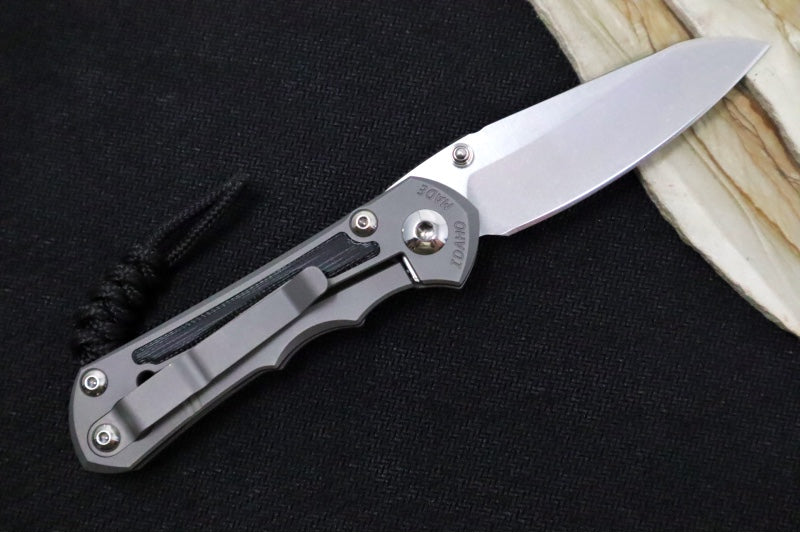 Chris Reeve Knives Small Inkosi Glass Blasted - Black Micarta Inlays / CPM-Magnacut Steel / Insingo Blade SIN-1124 - Northwest Knives