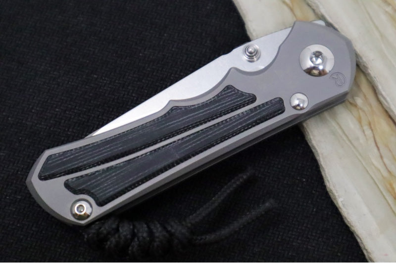 Chris Reeve Knives Small Inkosi Glass Blasted - Black Micarta Inlays / CPM-Magnacut Steel / Insingo Blade SIN-1124 - Northwest Knives