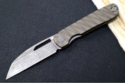Garage Sale Tempest Downdraft Firestorm - 154CM Steel / Wharncliffe Blade / Flame Anodized Titanium Handle - Northwest Knives