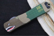Heretic Knives Manticore E OTF - Black DLC Finish / Bowie Blade / A10 Edition Grenade Grip Anodized Aluminum Handle H026BF-6A-A10 - Northwest Knives