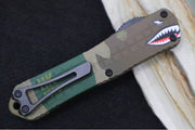 Heretic Knives Manticore E OTF - Black DLC Finish / Bowie Blade / A10 Edition Grenade Grip Anodized Aluminum Handle H026BF-6A-A10 - Northwest Knives