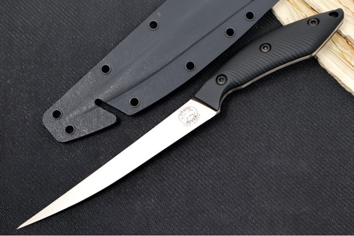 White River Pro Fillet 6" - Black G-10 Handle / CPM-S35VN Steel / Black Kydex Sheath WRFK6-GBL - Northwest Knives