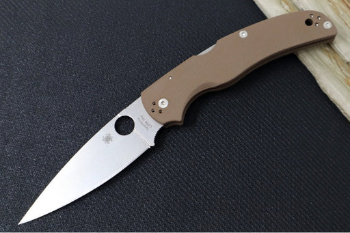 Spyderco Native Chief SPRINT RUN - Brown G-10 Handle / Drop Point Blade / CPM-15V Steel C244GPBN15V - Northwest Knives