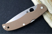 Spyderco Native Chief SPRINT RUN - Brown G-10 Handle / Drop Point Blade / CPM-15V Steel C244GPBN15V - Northwest Knives