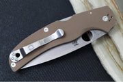 Spyderco Native Chief SPRINT RUN - Brown G-10 Handle / Drop Point Blade / CPM-15V Steel C244GPBN15V - Northwest Knives