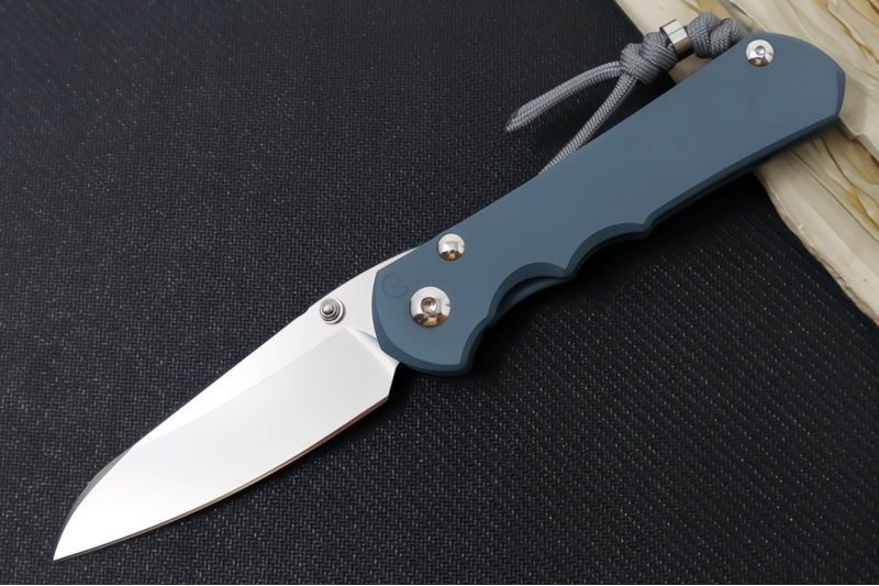 Chris Reeve Knives Large Inkosi NWK Exclusive - Insingo Blade / CPM-Magnacut / Cold War Grey Cerakote Handle / Charcoal Lanyard with Bead LIN-1620