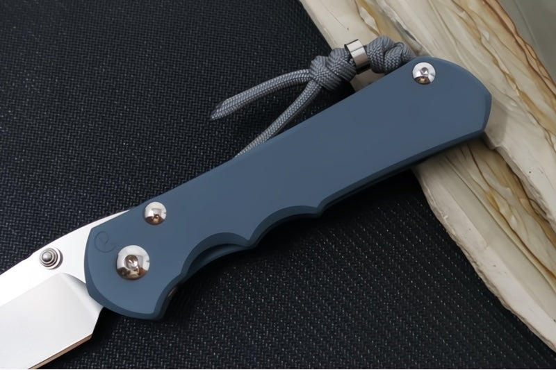 Chris Reeve Knives Large Inkosi NWK Exclusive - Insingo Blade / CPM-Magnacut / Cold War Grey Cerakote Handle / Charcoal Lanyard with Bead LIN-1620