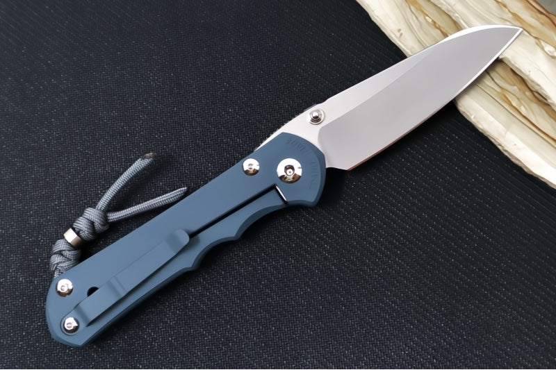 Chris Reeve Knives Large Inkosi NWK Exclusive - Insingo Blade / CPM-Magnacut / Cold War Grey Cerakote Handle / Charcoal Lanyard with Bead LIN-1620