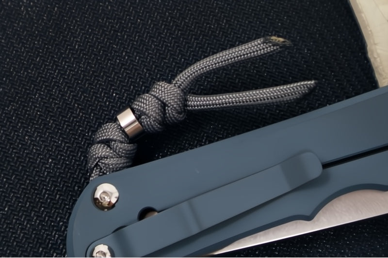 Chris Reeve Knives Large Inkosi NWK Exclusive - Insingo Blade / CPM-Magnacut / Cold War Grey Cerakote Handle / Charcoal Lanyard with Bead LIN-1620