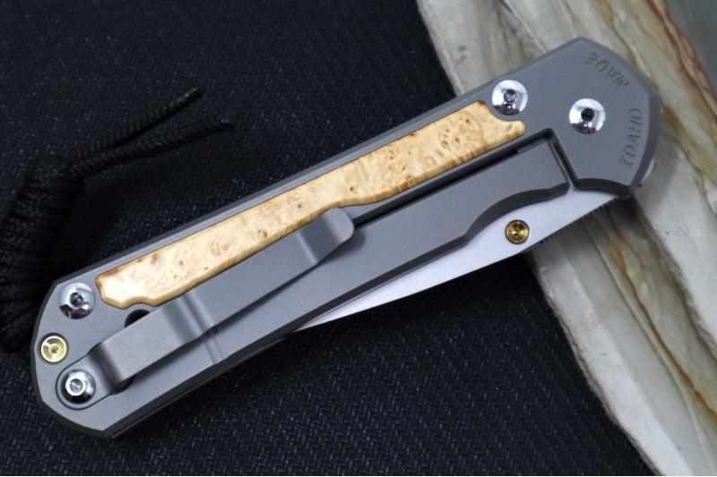 Chris Reeve Large Sebenza 31 - Drop Point Blade / Box Elder Inlay / CPM-Magnacut (A1) L31-1108 - Northwest Knives
