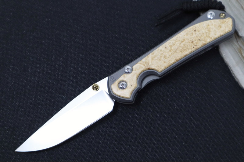 Chris Reeve Large Sebenza 31 - Drop Point Blade / Box Elder Inlay / CPM-Magnacut (A2) L31-1108 - Northwest Knives