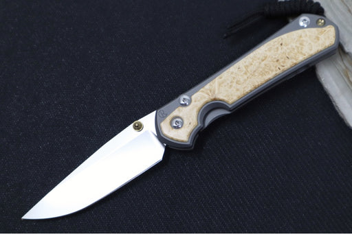 Chris Reeve Large Sebenza 31 - Drop Point Blade / Box Elder Inlay / CPM-Magnacut (A2) L31-1108 - Northwest Knives